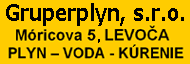 Gruperplyn - plyn, voda, k renie